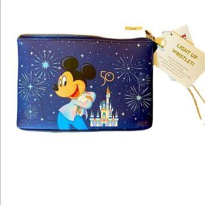NWT Disney 50th Anniversary Light-Up Mickey Wristlet